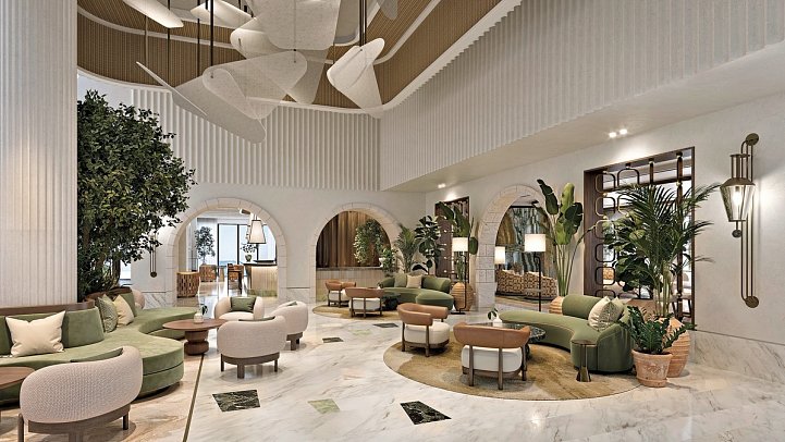 Conrad Corfu - Modellzeichnung Lobby