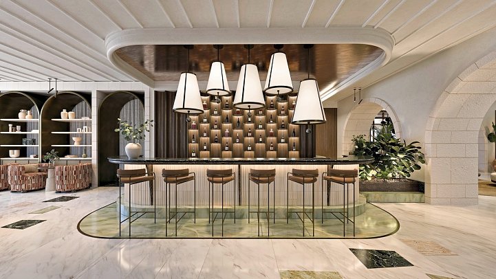 Conrad Corfu - Modellzeichnung Lobby