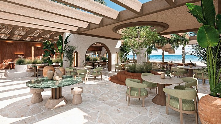 Conrad Corfu - Modellzeichnung Strandbar