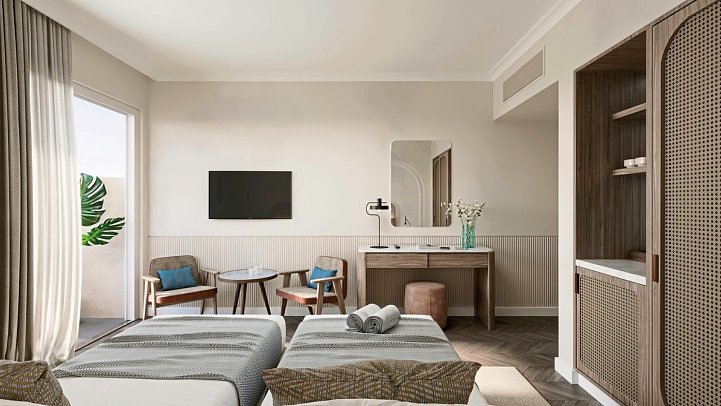 Kerkyra Blue Hotel N’ Spa by Louis Hotels - Wohnbeispiel Doppelzimmer Superior seitl. Meerblick (Zimmercodierung DSN)