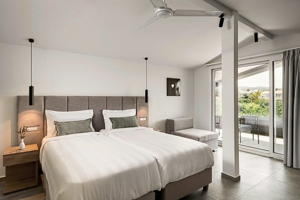 Acharavi Beach - Wohnbeispiel Maisonette Landblick (Zimmercodierung MBL)