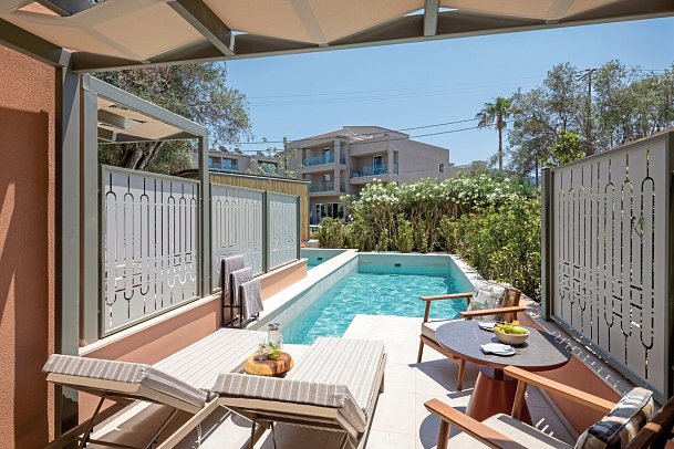 Sentido Apollo Palace - Wohnbeispiel Juniorsuite Deluxe Privatpool (Zimmercodierung JDR)
