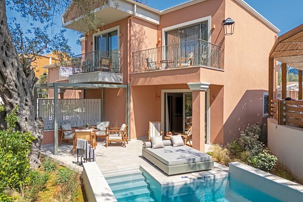 Sentido Apollo Palace - Beispiel Außenbereich Suite Deluxe Family Privatpool (Zimmercodierung WDR)