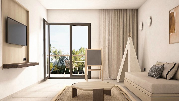 Dreams Corfu Resort & Spa - World of Hyatt - Wohnbeispiel Familienzimmer Landblick (Zimmercodierung FBL)