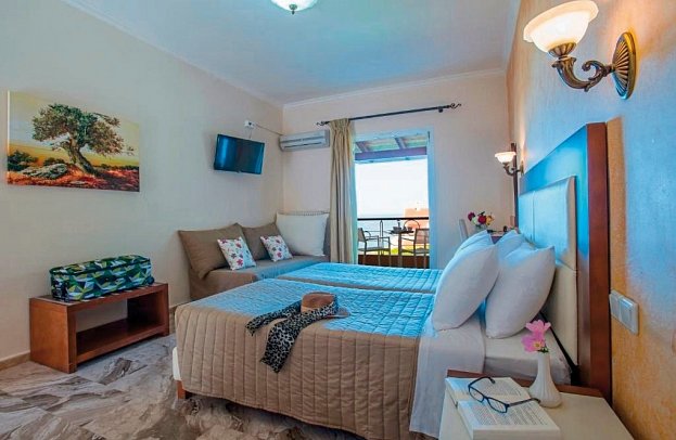 Philoxenia - Wohnbeispiel Doppelzimmer Meerblick (Zimmercodierung D1M)