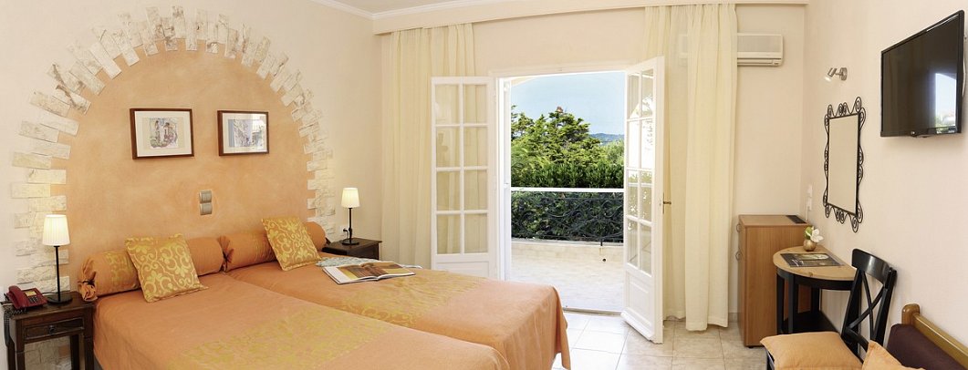 Nefeli - Wohnbeispiel Doppelzimmer Bergblick (Zimmercodierung DBB)