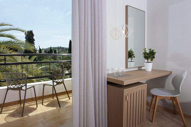 Paradise Hotel Corfu - Wohnbeispiel Doppelzimmer Superior Gartenblick (Zimmercodierung DSG)