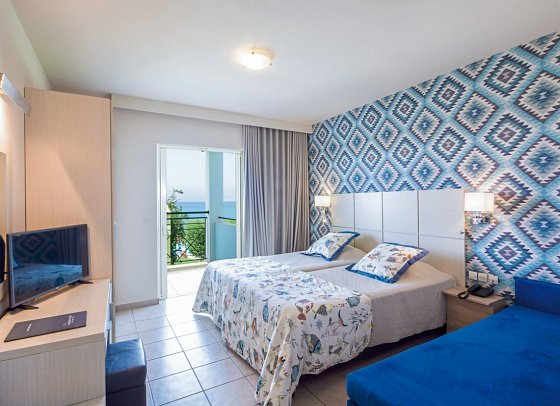 Mareblue Beach Corfu Resort - Wohnbeispiel Doppelzimmer Meerblick (Zimmercodierung DBM)