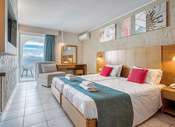 Albatros Hotel - Wohnbeispiel Doppelzimmer Meerblick (Zimmercodierung DBM)