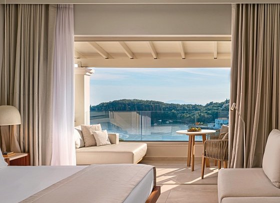 San Antonio Corfu Resort - Wohnbeispiel Doppelzimmer Ultima Meerblick (Zimmercodierung D8M)