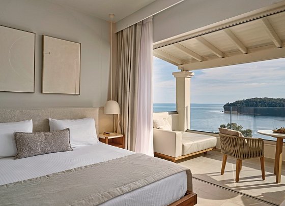 San Antonio Corfu Resort - Wohnbeispiel Doppelzimmer Ultima Meerblick (Zimmercodierung D8M)