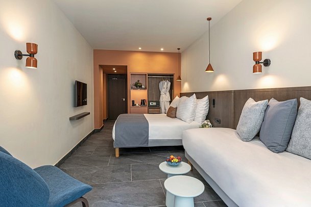 Valmar Corfu by Louis Hotels - Wohnbeispiel Dreibettzimmer Meerblick (Zimmercodierung TBM)