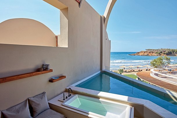 Domes Noruz Chania, Autograph Collection - Wohnbeispiel Suite Sublime Loft Meerblick mit Pool (Zimmercodierung WBM)