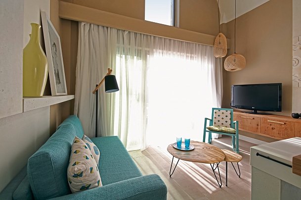 Domes Noruz Chania, Autograph Collection - Wohnbeispiel Suite Wellness Loft Poolblick mit Outdoor Jaccuzi (Zimmercodierung WBP)