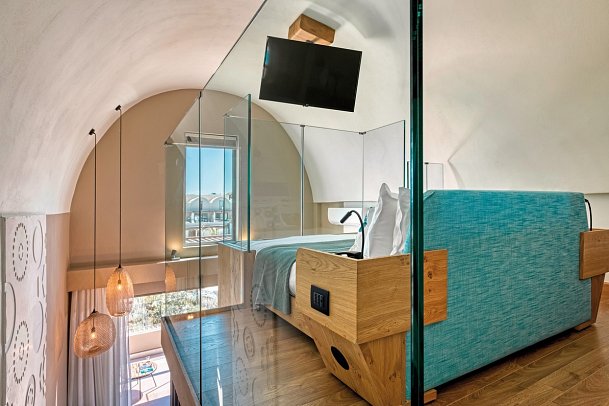 Domes Noruz Chania, Autograph Collection - Wohnbeispiel Suite Wellness Loft Poolblick mit Outdoor Jaccuzi (Zimmercodierung WBP)