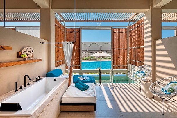 Domes Noruz Chania, Autograph Collection - Wohnbeispiel Doppelzimmer Deluxe Upbeat Retreat Poolblick Pool (Zimmercodierung DDP)