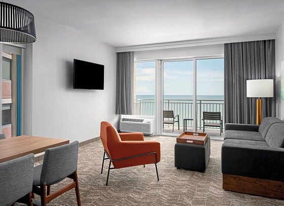Springhill Suites Myrtle Beach Oceanfront - Wohnbeispiel Studio Suite Oceanfront (Zimmercodierung SBM)