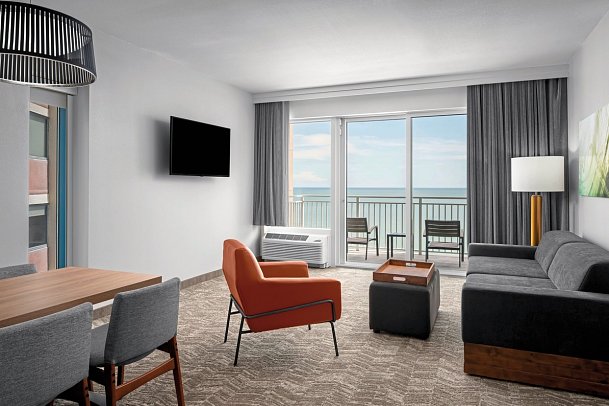 Springhill Suites Myrtle Beach Oceanfront - Wohnbeispiel Studio Suite Oceanfront (Zimmercodierung SBM)