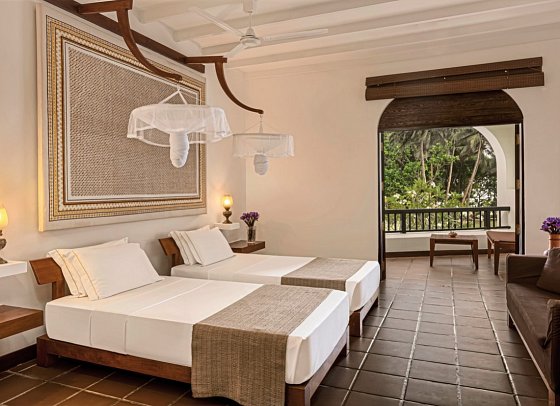 Heritance Ayurveda - Wohnbeispiel Doppelzimmer Deluxe (Zimmercodierungen UX2 & UX4)