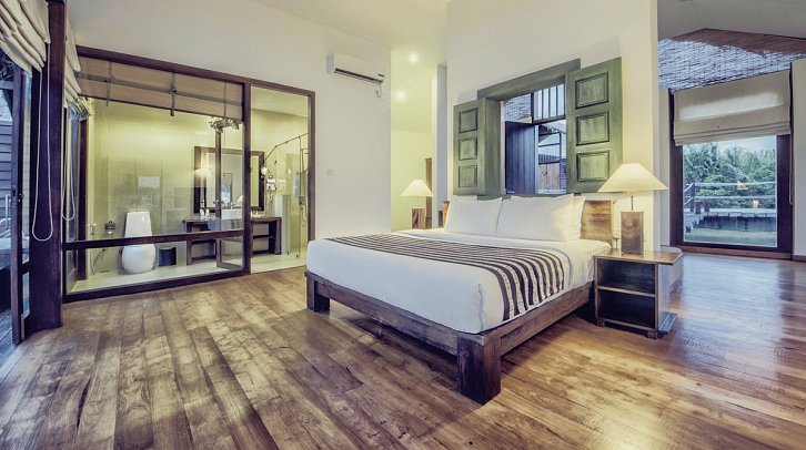 The Suriya Resort - Wohnbeispiel Water-Bungalow (Zimmercodierung BX1)