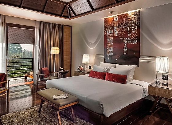 RatiLanna Riverside Spa Resort Chiang Mai - Wohnbeispiel Deluxe Balcony (Zimmercodierung UD4)