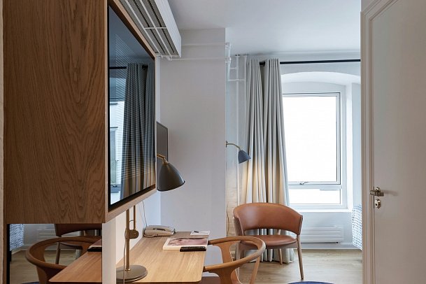 Copenhagen Strand - Wohnbeispiel Einzelzimmer Standard (Zimmercodierung EG1)