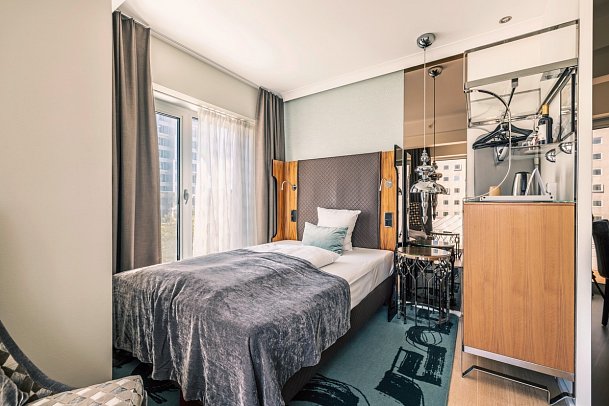 Tivoli Hotel - Wohnbeispiel Einzelzimmer Standard (Zimmercodierung EG1)