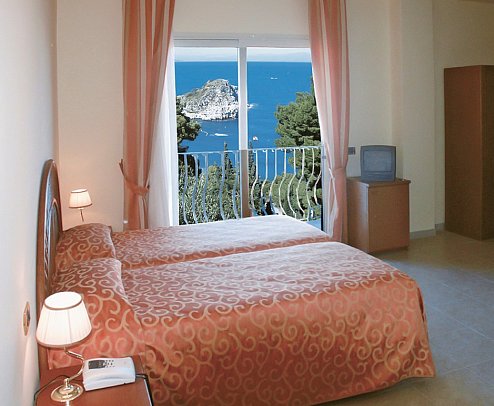 Villa Bianca Resort - Wohnbeispiel Doppelzimmer Meerblick (Zimmercodierung DBM)