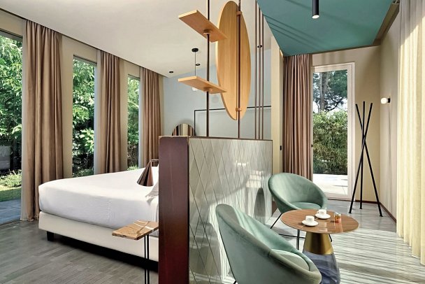 Minareto - Wohnbeispiel Jacuzzi Suite (Zimmercodierung WB3)