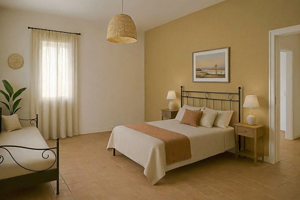 Delfino Beach - Wohnbeispiel Doppelzimmer Komfort (Zimmercodierung DF1)