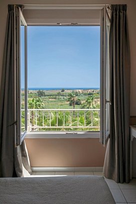 Mangia’s Selinunte Resort - Wohnbeispiel Doppelzimmer Meerblick (Zimmercodierung D1M)