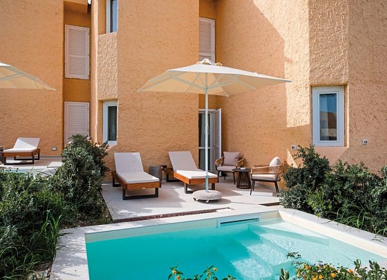 Mangia’s Brucoli, Sicily, Autograph Collection - Wohnbeispiel Doppelzimmer Deluxe Swim Up (Zimmercodierung DD2)