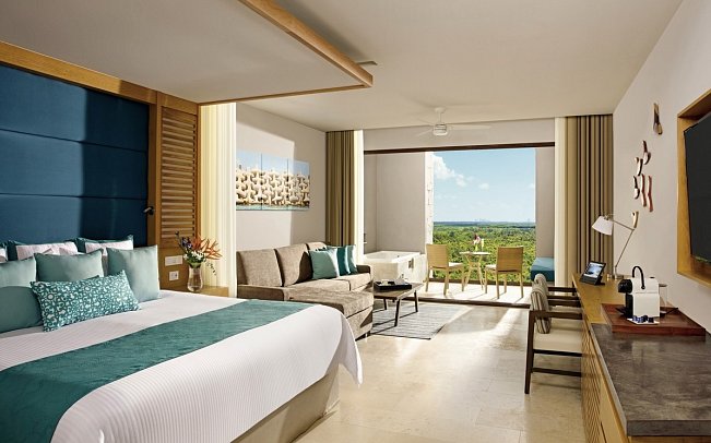 Dreams Playa Mujeres Golf & Spa Resort - Wohnbeispiel Juniorsuite Gardenview (Zimmercodierung JBG)