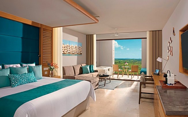 Dreams Playa Mujeres Golf & Spa Resort - Wohnbeispiel Juniorsuite Gardenview (Zimmercodierung JBG)