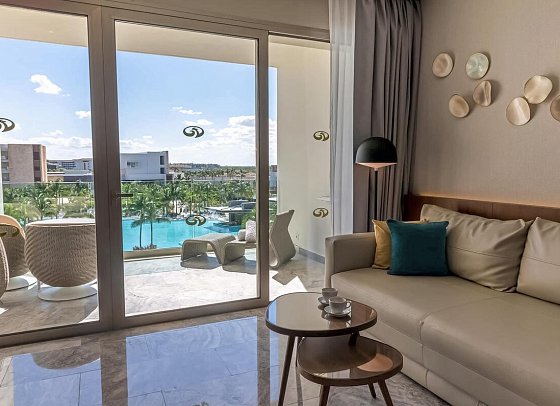 Grand Palladium Select Costa Mujeres - Wohnbeispiel Juniorsuite Poolside (Zimmercodierung J1P)