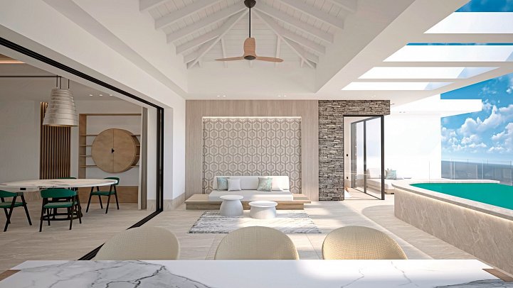 Blue Bay Curaçao Golf & Beach Resort - Wohnbeispiel Two Bedroom The Ridge Oceanfront Luxury Apartment (Zimmercodierung OB3)