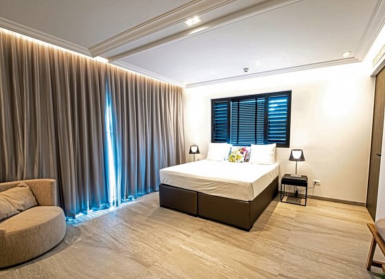 Blue Bay Curaçao Golf & Beach Resort - Wohnbeispiel Two Bedroom The Shore Beachfront Luxury Apartment (Zimmercodierung OB2)