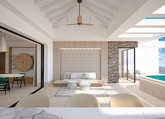 Blue Bay Curaçao Golf & Beach Resort - Wohnbeispiel Two Bedroom The Ridge Oceanfront Luxury Apartment (Zimmercodierung OB3)