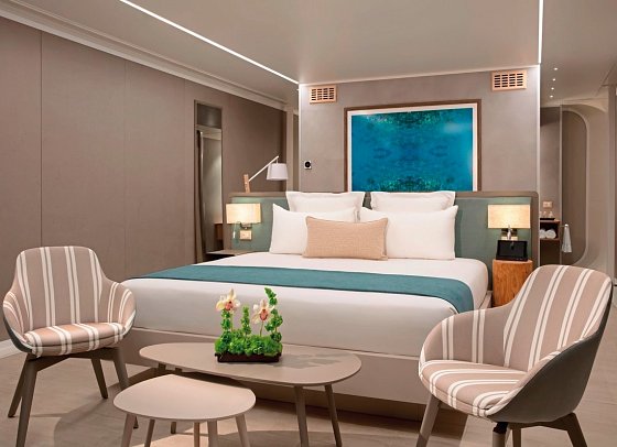 Dreams Curaçao Resort, Spa & Casino - Wohnbeispiel Preferred Club Mare Beachfront Bungalow (Zimmercodierungen WLN & WMO)
