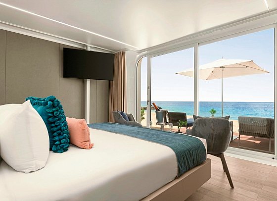 Dreams Curaçao Resort, Spa & Casino - Wohnbeispiel Preferred Club Mare Premium Beachfront Bungalow (Zimmercodierung WMO)