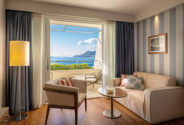 President Hotel Valamar Collection - Wohnbeispiel Zimmer für 2 plus 2 Meerblick (Zimmercodierung DMM)