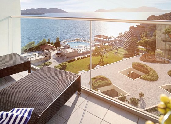 Sun Gardens Dubrovnik - Wohnbeispiel Doppelzimmer Deluxe Meerblick (Zimmercodierung DDM)