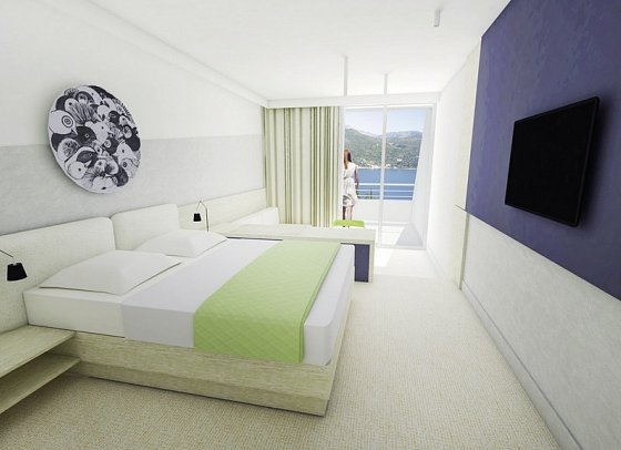 Hotel Osmine - Wohnbeispiel Doppelzimmer Superior Meerblick (Zimmercodierung DSM)