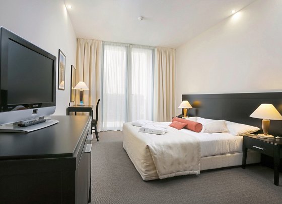 Admiral Grand - Wohnbeispiel Doppelzimmer Balkon (Zimmercodierungen DBB & DCB)