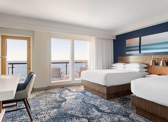 Delta Hotels Virginia Beach Waterfront - Wohnbeispiel Two Queen Suite (Zimmercodierung WB2)
