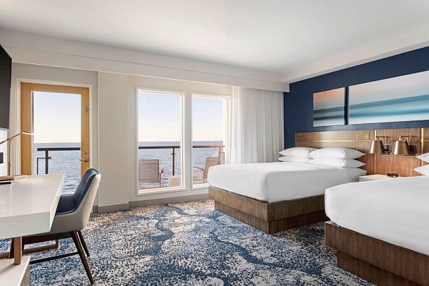 Delta Hotels Virginia Beach Waterfront - Wohnbeispiel Two Queen Suite (Zimmercodierung WB2)
