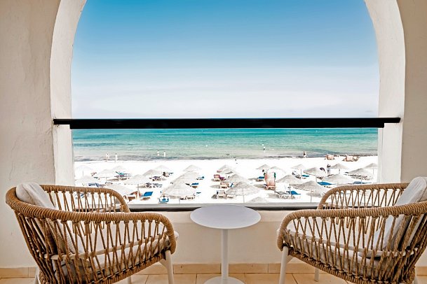 Sentido Djerba Beach - Wohnbeispiel Sentido Zimmer mit Meerblick (Zimmercodierung DBO)