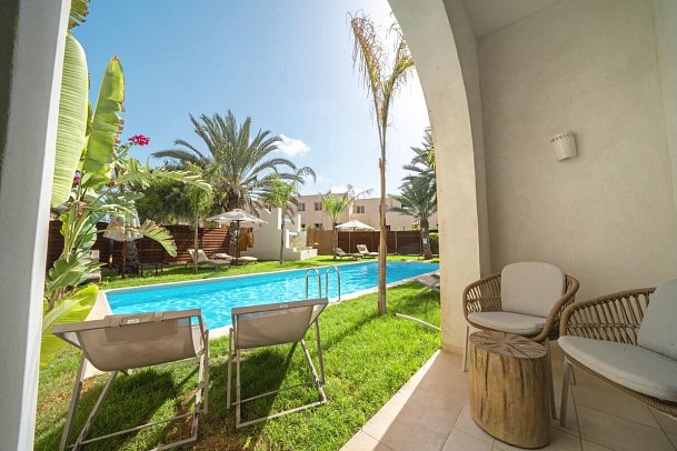 Sentido Djerba Beach - Wohnbeispiel Swim-Up (Zimmercodierungen DBQ & WBQ)