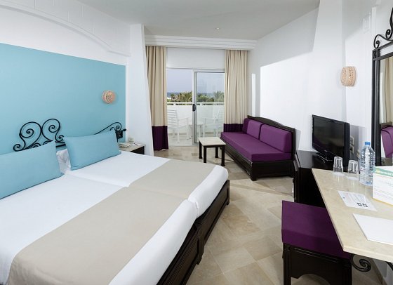 Palm Beach Club Djerba - Wohnbeispiel Doppelzimmer Meerblick (Zimmercodierungen DBM & DCM)