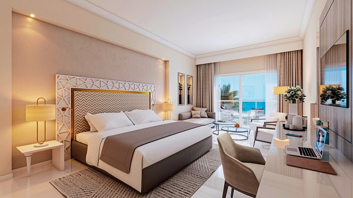 Iberostar Selection Eolia Djerba - Wohnbeispiel Doppelzimmer Meerblick (Zimmercodierungen DBM & D1M)